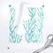 Coral Ocean Teal Aqua Trendy Mermaid Nursery Little Arrow Custom Removable Wallpaper by Spoonflower Peel & Stick Wallpaper 2FT Wide